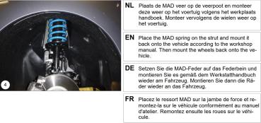 MAD Höherlegungsfedern für Zafira Life D Heavy Duty VA HA Set  bis 1500kg