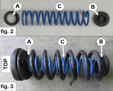 für Kia Sorento UM MAD Zusatzfedern Verstärkung der Serienfeder Höherlegung HA H