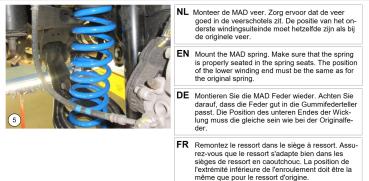 für Hyundai Tucson NX4 MAD Verstärkte Federn Höherlegungsfedern 15mm HA V-491108