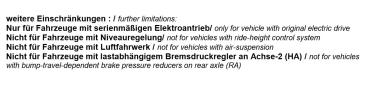 für Hyundai Kona OS Elektro MAD verstärkte Höherlegungsfedern HA ca. 15mm 493198