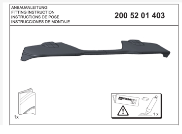 Irmscher Bodykit S Frontspoilerlippe Dachspoiler für Transit und Tourneo Custom