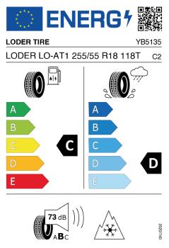 Loder 255/55 R18 Twin Monotube AT1 Felge in terra für Jumper 5x130 Komplettrad