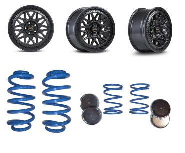 Allterrain Set für Crafter MAD Höherlegungsfedern Zusatzfedern Fondmetal Bluster 18 Zoll Felgen