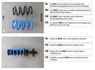 MAD Höherlegungsfedern Zusatzfedern Set Heavy Duty für Master IV XDD RD Frontantrieb