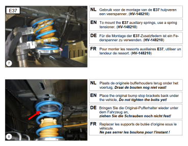 für Interstar XDD ND MAD Zusatzfedern Heavy Duty Hinterachse HV-148210 Frontantrieb