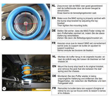 für Interstar XDD ND MAD Zusatzfedern Heavy Duty Hinterachse HV-148210 Frontantrieb