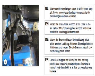 für Ford Transit V VI Pritsche MAD Zusatzluftfeder Basis HA Frontantrieb NR-067104-B
