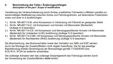 für Amarok T1 MAD verstärkte Höherlegungsfedern Zusatzluftfedern Komfort 25-30mm VA HA Set