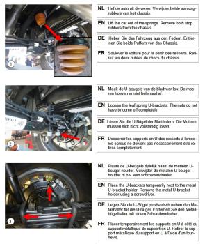 für Amarok MAD verstärkte Höherlegungsfedern Zusatzluftfedern Basis 25-30mm VA HA