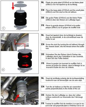 für Amarok II T1 MAD Basis Zusatzluftfeder Höherlegung Hinterachse NR-067114-B
