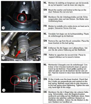 für Amarok T1 MAD verstärkte Höherlegungsfedern Zusatzluftfedern Komfort 25-30mm VA HA Set