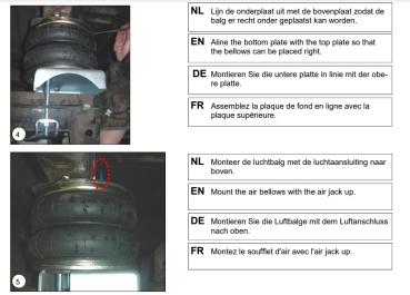 für Transit VII V363 RWD MAD Zusatzluftfeder Luftfederung Basis NR-067514-B HA