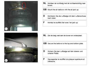 für Transit VII bis 2019 V363 Allrad 4x4 MAD Zusatzluftfeder Komfort NR-067604-CS
