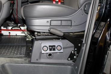 Preview: MAD Zusatzluftfeder mit Bedienteil am Sitz für Niesmann iSmove AL-KO Tiefrahmen 90mm