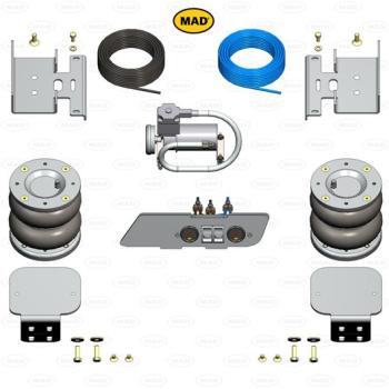 für Movano B Zwillingsbereifung MAD Zusatzluftfeder 8 Zoll + Kompressor Set HA