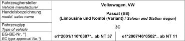 Preview: für VW Passat B8 3G auch R-Line mit Tieferlegung MAD Zusatzluftfeder Polybalg NR-197176