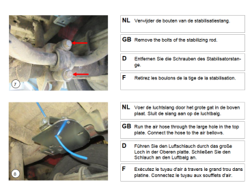 für Sprinter 907 Zwillingsbereifung MAD Zusatzluftfeder Bedienteil am Sitz Kompressor
