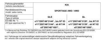 Preview: für Kia Sportage QL MAD Zusatzluftfedern Polybalg Luftfederung Hinterachse NR-377056