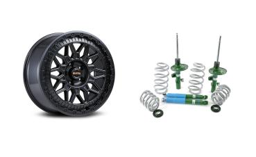 für T5 T6 T6.1 Fondmetal Bluster 17 Zoll Felgen Bilstein Eibach Höherlegungsfahrwerk
