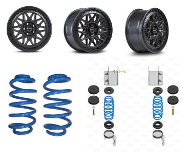 für Amarok II Offroad Set Bluster schwarz 8x18 18 Zoll MAD Höherlegungsfedern 25-30mm