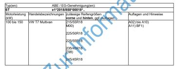 für VW T7 Multivan Fondmetal Bluster 18 Zoll Felge 8x18 ET50 bronce schwarz RF19419