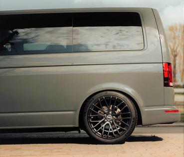 Twin Monotube Felge 20.2 deep concave seidenmatt schwarz 9x20 ET39 für VW T5 T6 T6.1