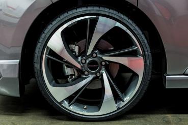 Goodyear 4S-CAR 235/50 R19 Komplettrad für Transit Tourneo Custom NRN NXN mit Irmscher 19 Zoll Heli Star Felgen Satz in bi color Ganzjahresreifen