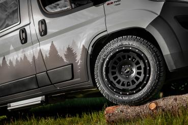 Loder 255/55 R18 Twin Monotube AT1 Felge in terra für Jumper 5x118 Komplettrad