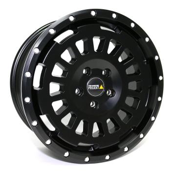 Preview: Twin Monotube AT1 Felgen Satz für Transit Nugget V710 mit Anfahrschutzring 8,5x18 18 Zoll schwarz