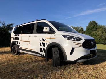 Twin Monotube AT1 Monobloc Felgen Satz für Transit Custom V710 8,5x18 18 Zoll schwarz