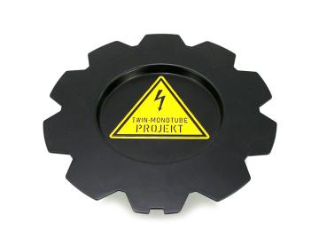 Twin Monotube AT3 Felge mit Full Cover Cap für TGE SY 18 Zoll schwarz mit Anfahrschutzring