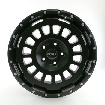 Preview: Twin Monotube AT1 Felge für Transit Nugget V710 mit Anfahrschutzring 8,5x18 18 Zoll schwarz