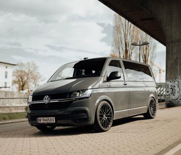 Twin Monotube Felge 20.2 deep concave seidenmatt schwarz 9x20 ET39 für VW T5 T6 T6.1