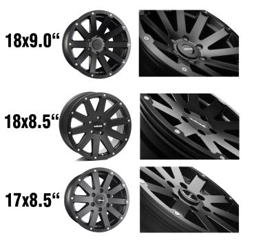 für Ducato Delta 4x4 Hamna Felge 8,5x17 ET40 17 Zoll 5x130 schwarz auch Camper Wohnmobil