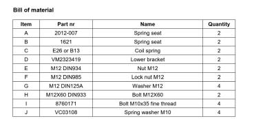 für SsangYong Grand Musso MAD Heavy Duty Zusatzfedern Höherlegungsfedern Verstärkung HA