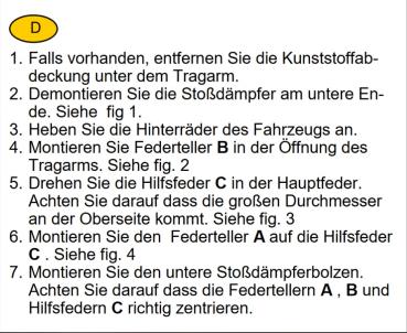 für Toyota Auris E18 MAD Zusatzfedern Verstärkungsfedern Höherlegungsfedern HA HV-360345
