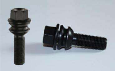 20x Radschrauben schwarz zweiteilig für VW T5 T6 Allterrain Twin Monotube Felgen