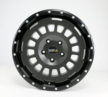 Preview: Allterrain Felge 8,5x18 MAN TGE SY SZ stone mit Anfahrschutzring Offroad 18 Zoll AT1 HD Twin-Monotube Projekt