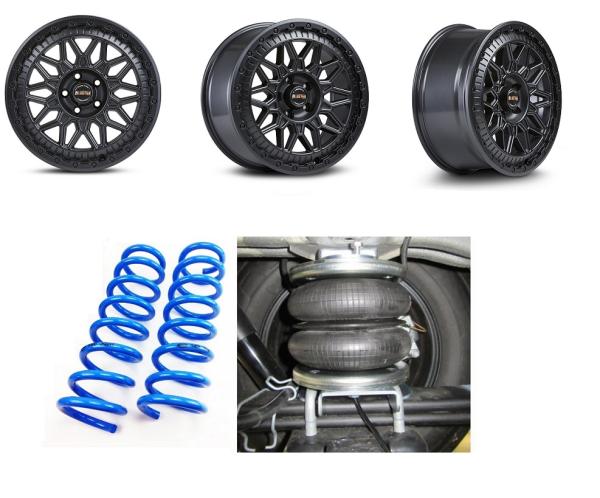 für Ducato Maxi Offroad Set 18 Zoll Bluster Felgen MAD Höherlegung Luftfeder Basis