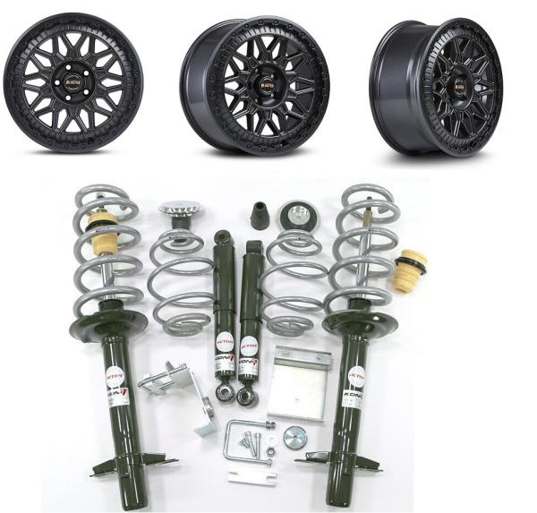 für Jumper 250 light Offroad Set 18 Zoll Bluster Felgen Twin Monotube Höherlegungsfahrwerk