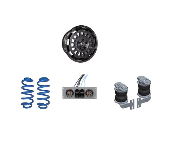 Offroad Set Komfort für MAN TGE MAD Höherlegungsfedern Zusatzluftfedern + Monobloc Felgen 8.5x18