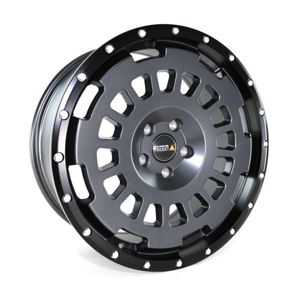 Loder 255/55 R18 Twin Monotube AT1 Felge in stone für Jumper 5x130 Komplettrad