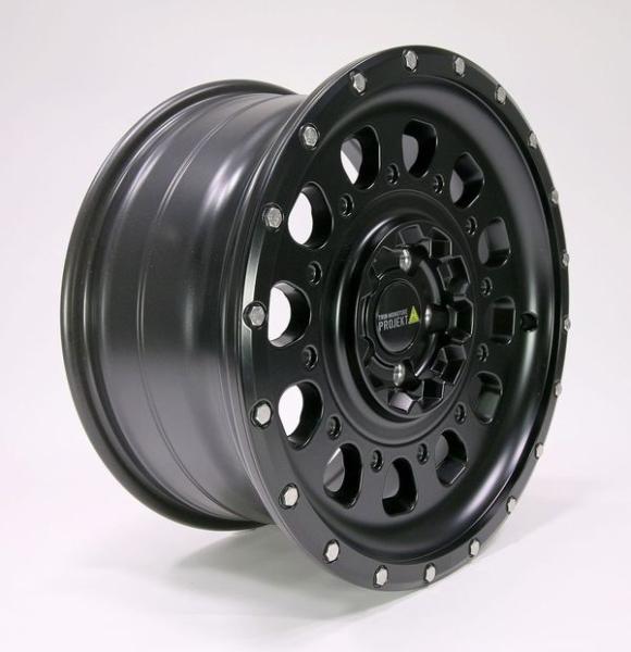 Twin Monotube AT3 Felge für Crafter SY 8,5x18 18 Zoll schwarz mit Anfahrschutzring