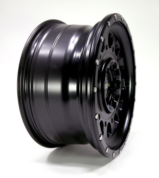 Twin Monotube AT3 Felge für Crafter SY 8,5x18 18 Zoll schwarz mit Anfahrschutzring