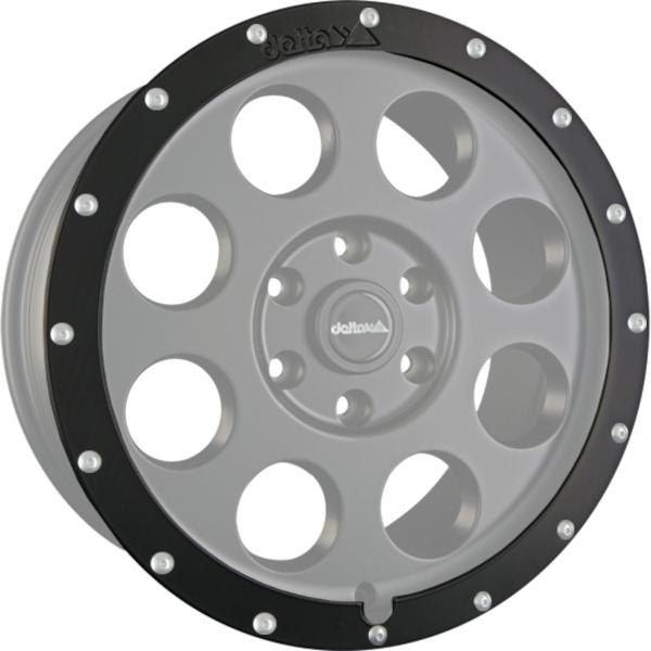 Delta 4x4 Anfahrschutzring für T7 Transporter Caravelle Klassik B Felge 18 Zoll schwarz mit Schrauben Aluring