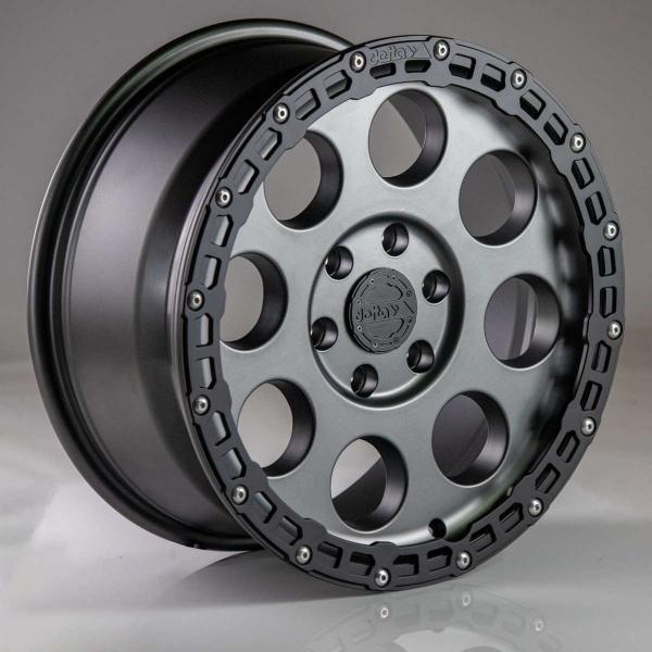 Delta 4x4 Anfahrschutzring RUGGED für Boxer Klassik B Felge 18 Zoll schwarz mit Schrauben Aluring