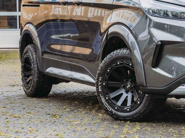 Delta 4x4 Hamna Rugged Felge für Transit Tourneo Custom V710 9x18 18 Zoll 6x120 schwarz