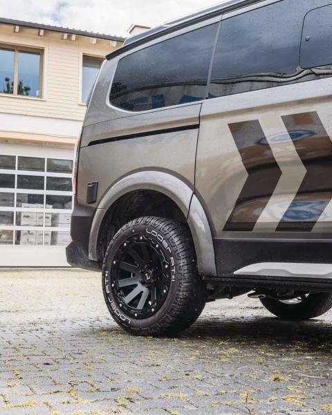 Delta 4x4 Hamna Rugged Felge für Transit Tourneo Custom V710 9x18 18 Zoll 6x120 schwarz