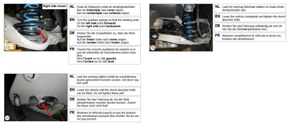 für MG Marvel R EV MAD Zusatzfedern Höherlegungsfedern 20mm Verstärkung HA HV-010015