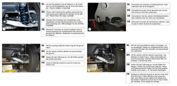 für MG Marvel R EV MAD Zusatzfedern Höherlegungsfedern 20mm Verstärkung HA HV-010015